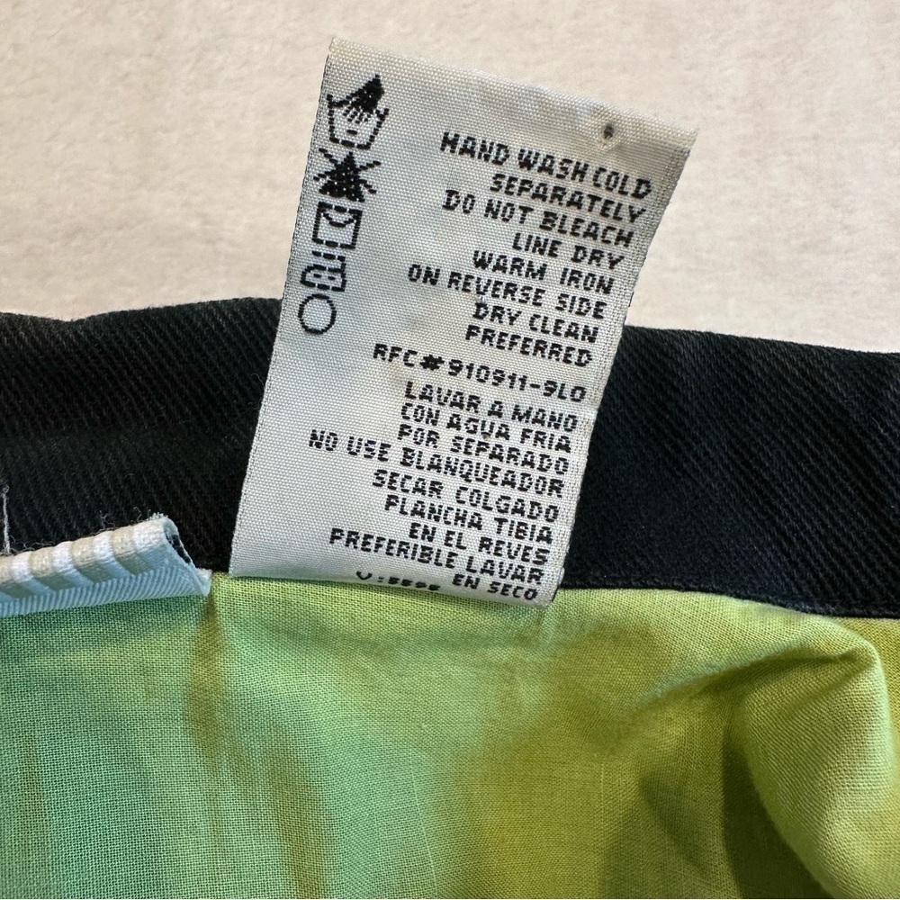 EU Vintage White Stag Floral Embroidered Black Denim Jacket - Picture 9 of 14